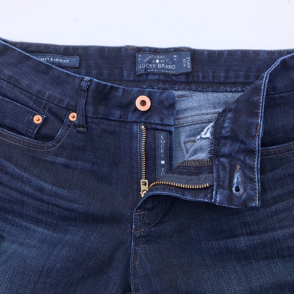 Lucky Brand |(sz 6) “Sweet Jean Boot” Ankle Jeans - Picture 7 of 8